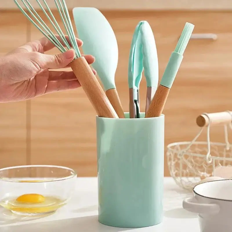 Premium Silicone Kitchen Tools Set for Cooking
