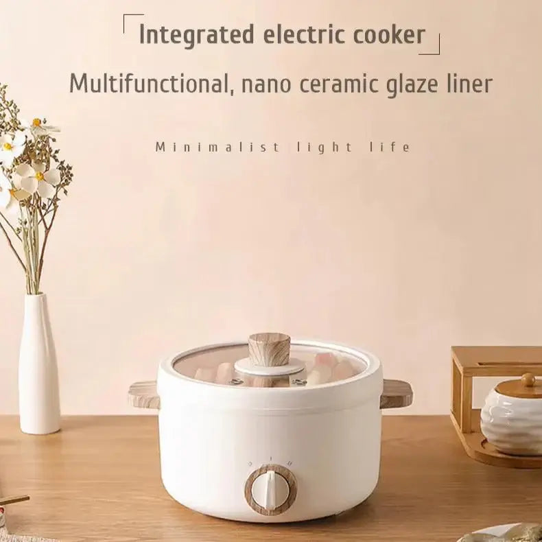 Compact Mini Electric Cooking Pot for Quick Meals