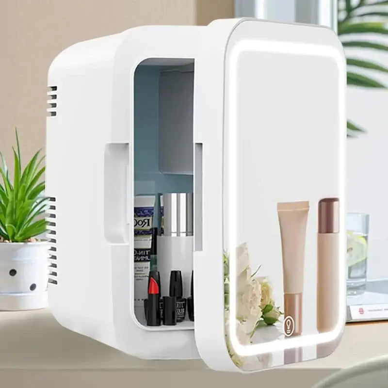 Compact Mini Beauty Fridge for Skincare Storage