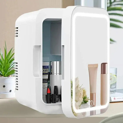 Compact Mini Beauty Fridge for Skincare Storage