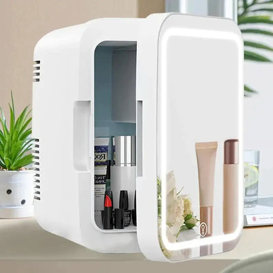 Compact Mini Beauty Fridge for Skincare Storage