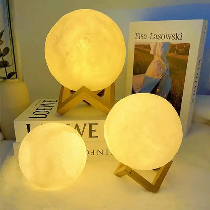 DIY Moon Light Night Kit with warm glow lamps on display, perfect for bedrooms and playrooms.