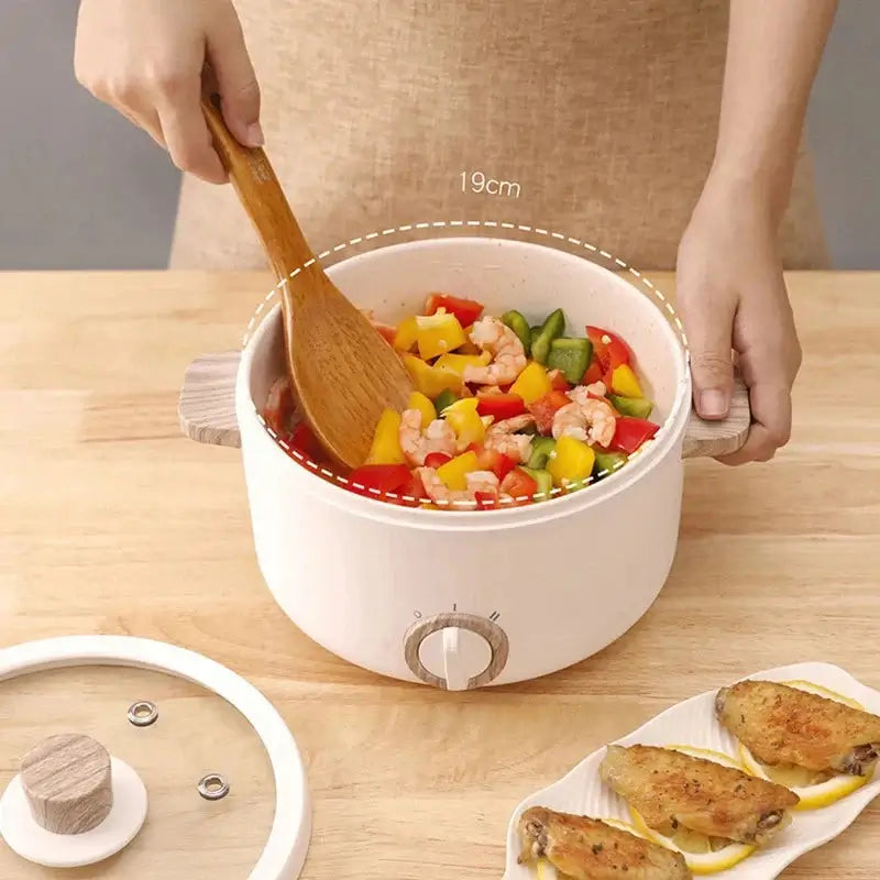 Compact Mini Electric Cooking Pot for Quick Meals